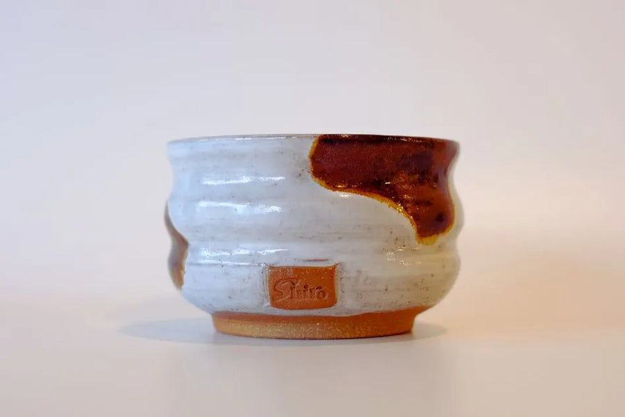 Cow Motif Glaze Handcrafted Ceramic Matcha Bowl