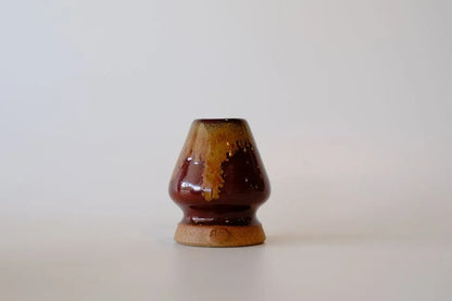 Deep Flambe Red Handcrafted Ceramic Matcha Tea Whisk Stand